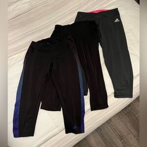 3 Pairs of Adidas Leggings - Size S